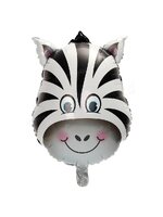 ลูกโป่งฟลอย์ หน้าม้าลาย - Zebra Face Foil Balloon / Item No. TL-B047