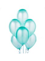 ลูกโป่งกลมเนื้อมุก สีเขียวอ่อนน้ำทะเล ไซส์ 10 นิ้ว แพ็คละ 10 ใบ (Round Balloons Size 10" - Pearl Sea Green Color)