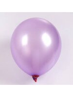 ลูกโป่งกลม เนื้อมุก สีม่วงอ่อน ไซส์ 6 นิ้ว แพ็คละ 10 ใบ (Round Pearl Light Purple Balloon Size 6')