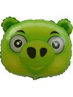 Pig Head Foil Balloon - บอลลูนหมู แองกรี้เบริ์ด Item No. / TL-B012