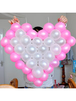กรอบตาข่ายใส่ลูกโป่งทรงหัวใจ - Balloon Grid Mesh Heart Balloon