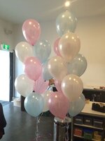 ลูกโป่งกลมเนื้อมุก สีฟ้าอ่อน ไซส์ 12 นิ้ว แพ็คละ 10 ใบ (Round Balloons Size 12" - Pearl Light Blue Color)