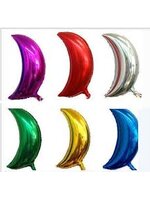 ลูกโป่งฟลอย์รูปพระจันทร์เสี้ยว ไซส์เล็ก 10 นิ้ว มีหลายสีกรุณาระบุเมื่อทำการสั่งซื้อ-Moon Shape Balloon 10"/ Item No. TL-G030