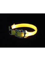 ปลอกคอ LED ลายคิตตี้ Kitty Collar สีเหลือง สำหรับสุนัขและแมว
