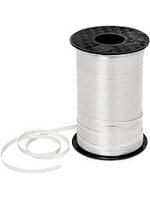 ริบบิ้นม้วนใหญ่ สีขาว สำหรับผูกลูกโป่ง ยาว 350 เมตร - White Curling Ribbon