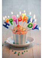 เทียนวันเกิดตัวอักษร Happy Birthday/ Item No.TL-N001