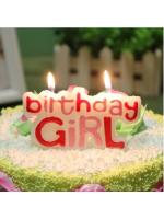 เทียนวันเกิด Birthday Girl สีชมพู / Item No. TL-N005