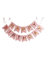 ธงประดับงาน Happy Birthday Letter Light Pink / Item No. TL-S022