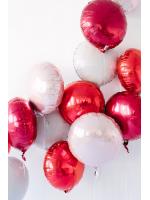 ลูกโป่งฟลอย์ทรงกลม สีแดง ไซส์ 18 นิ้ว - Round Shape Balloon Red Color 18" / Item No.TL-G020