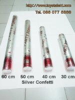 พลุกระดาษ Silver Confetti shooter ขนาด 40 cm / TL-P004