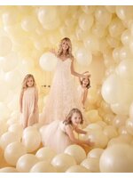 ลูกโป่งกลมเนื้อมุก สีครีม ไซส์ 10 นิ้ว แพ็คละ 10 ใบ (Round Balloons Size 10" - Pearl Ivory Color)