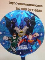 ลูกโป่งฟลอย์ ทรงกลมลายการ์ตูน ซุปเปอร์ฮีโร่ - Super Hero round Shape Foil Balloon / Item No.TL-A050