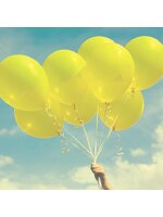 ลูกโป่งกลม สีเหลือง คริสตัล ไซส์ 10 นิ้ว แพ็คละ 10 ใบ (Round Balloons 10"- Yellow Cystal Balloon)