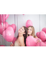 ลูกโป่งฟลอย์รูปหัวใจ สีชมพูอ่อน Candy Pink ไซส์ 18 นิ้ว - Heart Shape Balloon Candy Pink Color / Item No. TL-G011