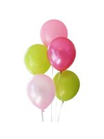 ลูกโป่งกลมเนื้อพาสเทล สีเขียวมะนาว ไซส์ 12 นิ้ว แพ็คละ 10 ใบ (Round Balloon - Pastel Lemon Yellow)