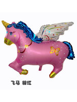 Pink Unicon Shape Foil Balloon - บอลลูนม้ายูนิคอร์นสีชมพู/ Item No.TL-B014