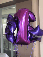 ลูกโป่งฟลอย์รูปดาว สีม่วง ไซส์ 24 นิ้ว - Star Shape Balloon Purple Color Size 24 " / Item No. TL-G003