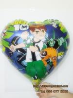 ลูกโป่งฟลอย์ลายเบ็นเท็น ทรงหัวใจ - Ben 10 Heart shape Balloon / Item No. TL-A088
