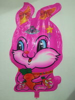 Carrot Rabbit Shape Foil Balloon - บอลลูนกระต่ายถือแครอท