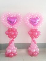 ลูกโป่งฟลอย์รูปหัวใจ สีชมพูบานเย็น ไซส์กลาง 24 นิ้ว - Heart Shape Balloon 24" Deep Pink Color / Item No.TL-G016