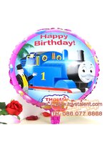 ลูกโป่งฟลอย์ Happy Birthday ลายการ์ตูนโธมัส - Foil Balloon Happy Birthday Thomas Cartoon / Item No. TL-D017