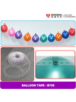 เทปพลาสติกร้อยพวงลูกโป่ง ยาว 5 ม. Balloons Strip Tape- 5 m / Item No.B708