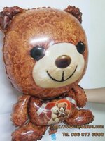 ลูกโป่งฟลอย์ ตุ๊กตาหมีสีน้ำตาล - Cute Teddy Bear Brown color Foil Balloon / Item No. TL-B027