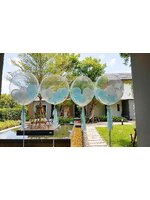 Set#19 ช่อลูกโป่งบับเบิ้ล 24 นิ้ว+สอดใส้ลูกโป่ง