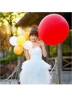 ลูกโป่งจัมโบ้ สีแดง ขนาด 36 นิ้ว - Round Jumbo Balloon Red