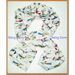 Zara ลายคนถือร่ม - สีขาว