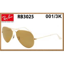 RB3025 (001/3K) กรอบสีทอง เลนส์สีน้ำตาลอ่อน