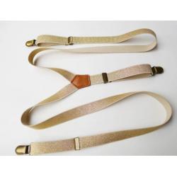 2สี!!สายเอี๊ยมวินเทจ ทองเหลือง ยืดหยุ่น ประกาย (ทอง ขาว )