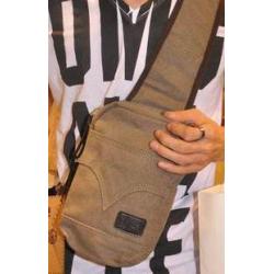 กระเป๋าสะพายข้าง size S แบบกระเป่ายีนส์ เนื้อผ้าใบ สีดำ น้ำตาล