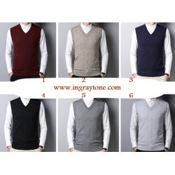 กั๊กไหมพรมชาย เดินเส้นเปียกปูน size 39 41 45 สีแดง เทา