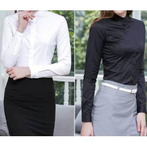 เสื้อผ้าทำงานผู้หญิง สูทผู้หญิง เชิ้ตคอปก คอจีน