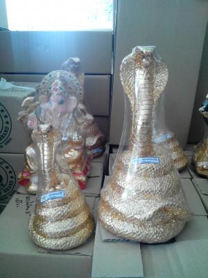 งูใหญ่ 9" ปิดทอง