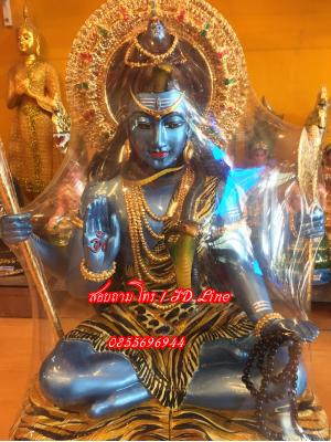 พระศิวะนั่ง หน้าตัก 12" (กายฟ้า)