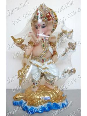 พระพิฆเนศ ทรงเต่า สูง 45 cm กว้าง 25 cm