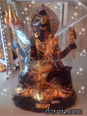 พระศิวะนั่ง หน้าตัก 11" (กายดำปิดทอง)