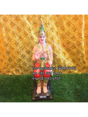 องค์พญานาคราช ประทับบรรลังค์ ถือคฑา หน้าตัก 9"