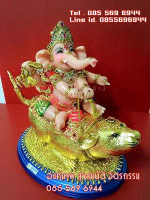 พระวิชัย คณปติ (Vijaya Ganapati) ทรงหนู สูง 37cm กว้าง 46 cm