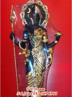 พระศิวะราตรี หน้าตัก 7" พระอรรถนารีศวร (กายดำทอง)