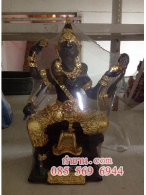 พระอินทร์ศวร กายดำ 5" ปิดทอง