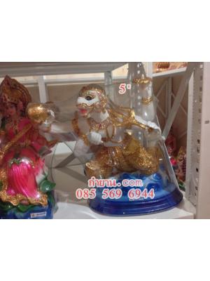 หนุมาน ถือลูกแก้ว 9" 4กร