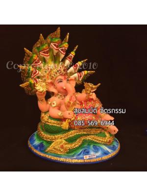 พระพิฆเนศ ประทับพญานาค 9 เศียร