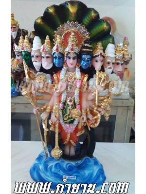 องค์พระนารายณ์ ยืน เปิดโลก สูง 22"