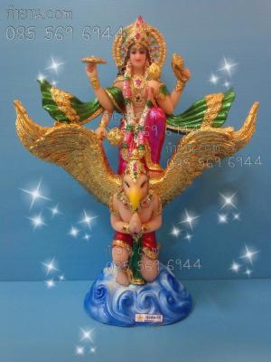 องค์พระนารายณ์ ทรงครุฑ อินเดีย หน้าตัก 11 นิ้ว สูง 47 ลึก 20 กว้าง 38 ซม.