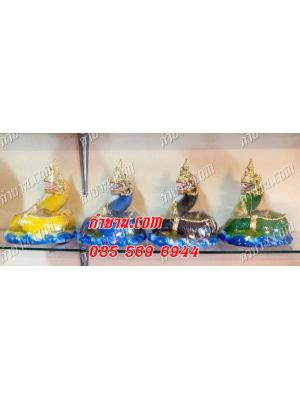 พญานาคขดลูกแก้ว 5"