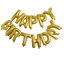 ลูกโป่งฟลอย์ข้อความ Happy Birthday สีทอง ติดกำแพง / Item No.TL-H007