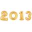 ลูกโป่งฟอยล์รูปตัวเลข 0 สีทอง ไซส์จัมโบ้ 40 นิ้ว - Number 0 Shape Foil Balloon Size 40" Gold Color